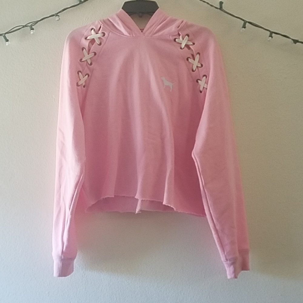 Pink cropped sweater